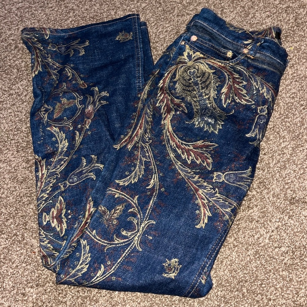 Vintage Pants by Designer Roberto Cavalli, made in Italy, size S